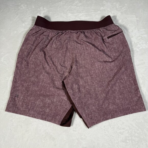 Lululemon Shorts Men Size L Linerless Drawstring 9" Gym Running Zip Pocket EUC - Picture 7 of 9